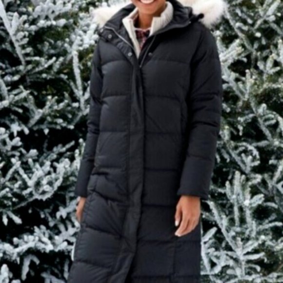L.L. BEAN Down Ultra Warm Coat, Three Quarter Length in Black Size M (Petite) - Picture 1 of 9